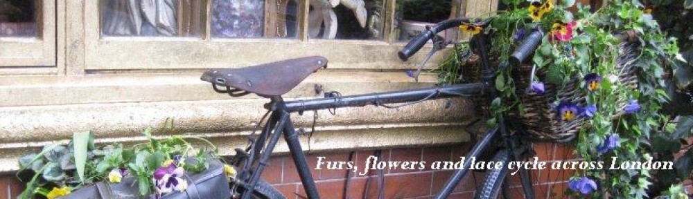 Furs, flowers and lace cycle across London